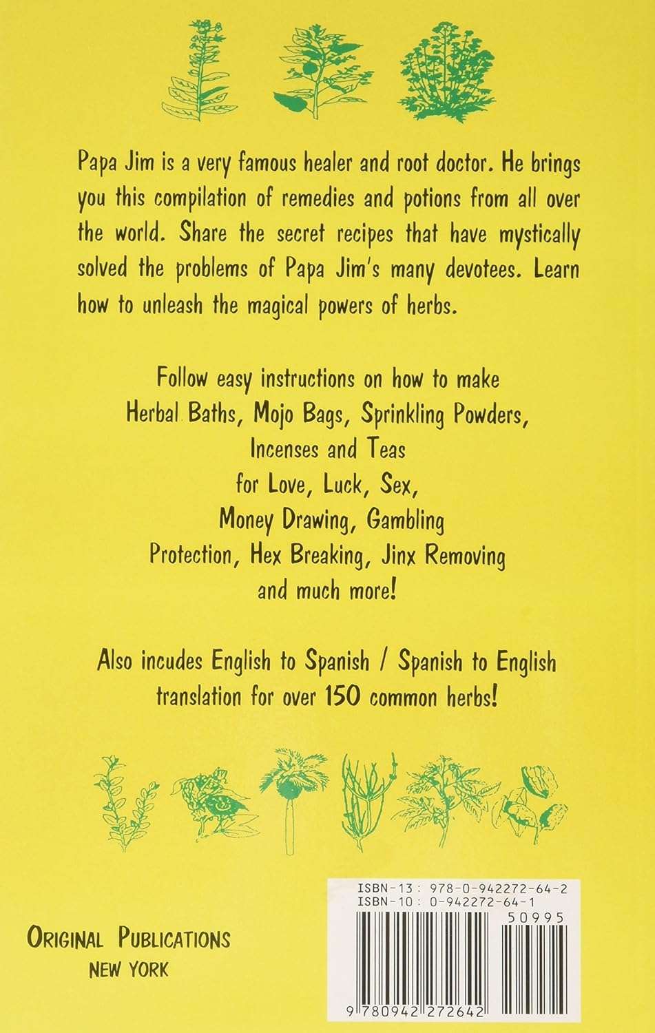 Papa Jim’s Herbal Magic Workbook – Guide to Love, Luck, Protection & Prosperity