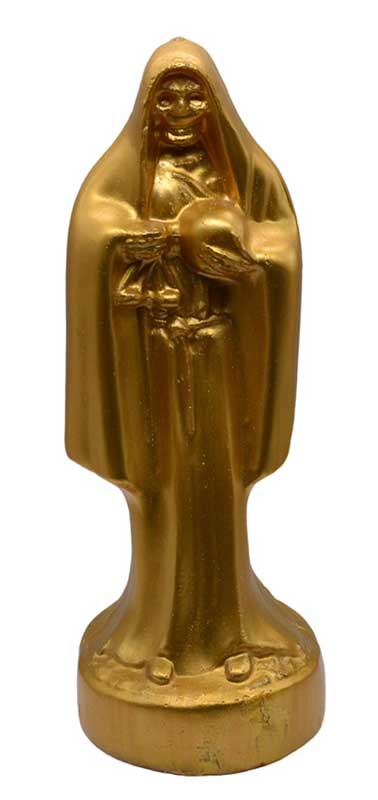 10" Gold Holy Death candle