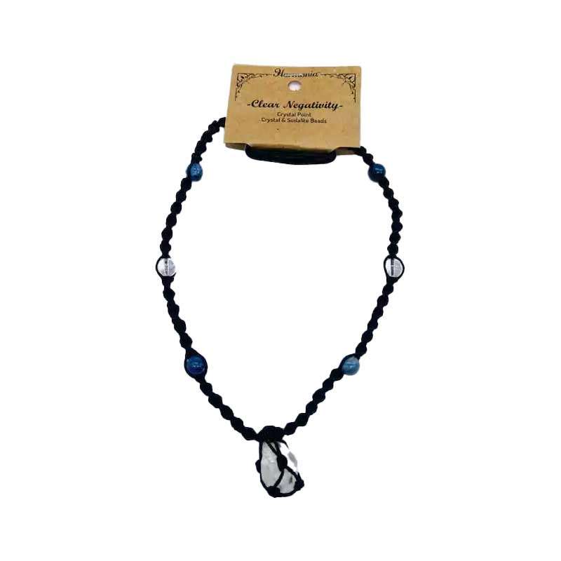 Harmonia Clear Negativity Necklace – Clear Quartz & Sodalite