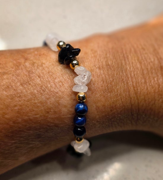 Black Obsidian/ Blue Tiger&