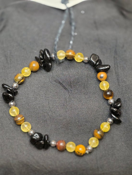 Black Obsidian/ Citrine/ Hematite/ Tiger&