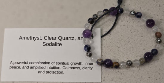 Amethyst/ Clear Quartz/ Sodalite