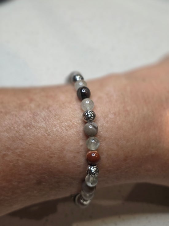 Petrified Wood/ Prehnite