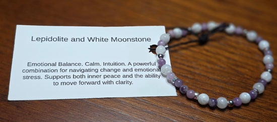 Lepidolite/ White Moonstone