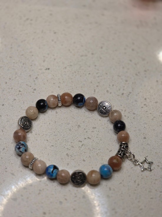 Blue Fire Agate/ Sunstone