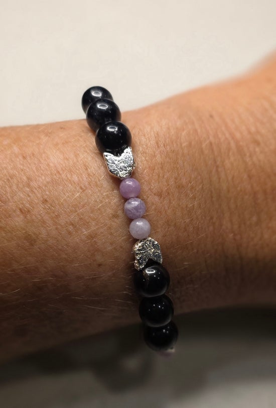 Black Tourmaline/ Lepidolite