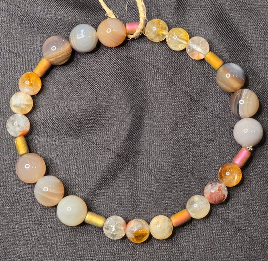 Botswana Agate/ Citrine