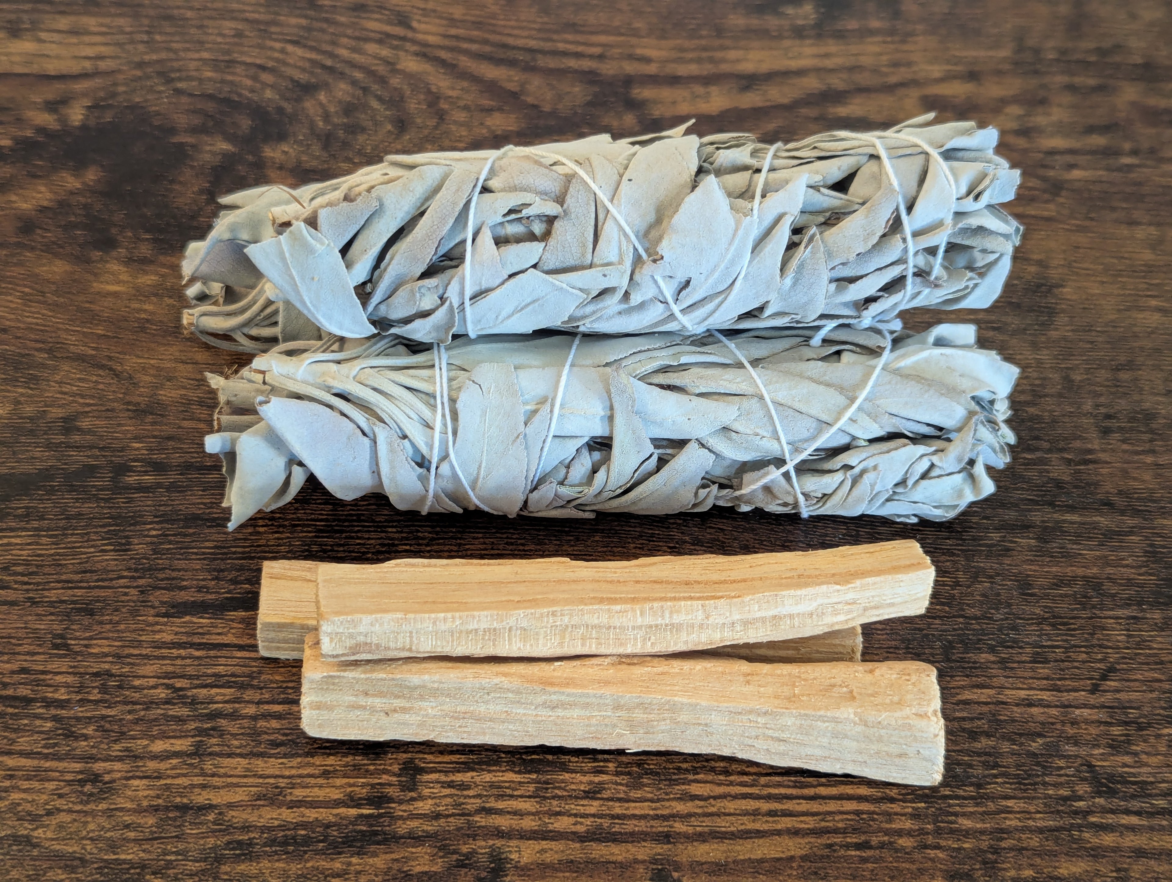 White Sage and Palo Santo Smudge Kit - Energy Cleansing