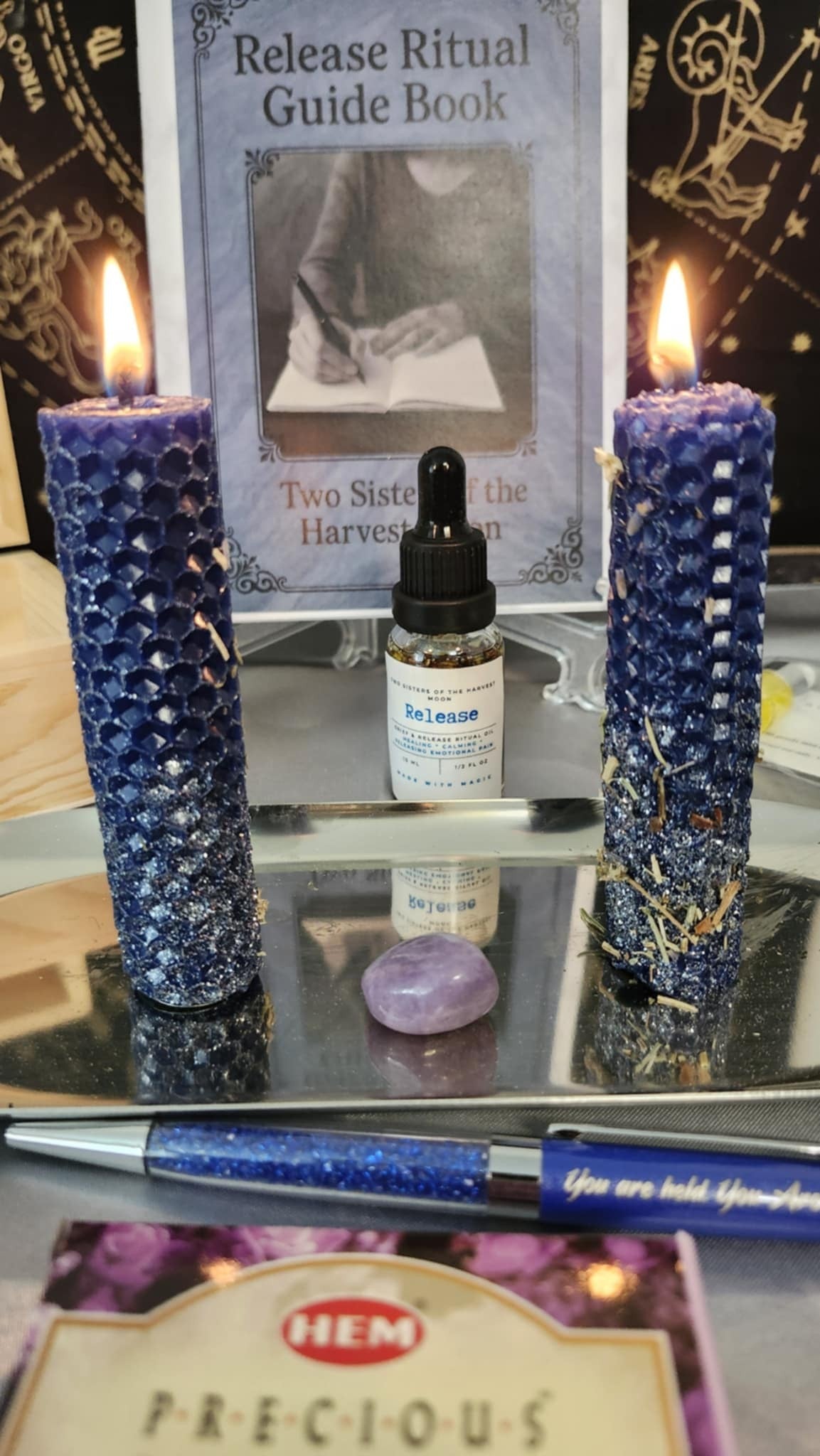 Grief, Past Hurt & Guilt Release Ritual Kit - Healing Through Memory, Letting Go, and Emotional Softening