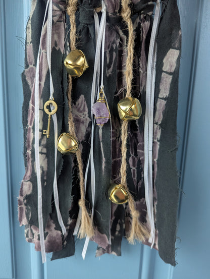 Maple Branch Hearth Keeper Witch Bells with Amethyst