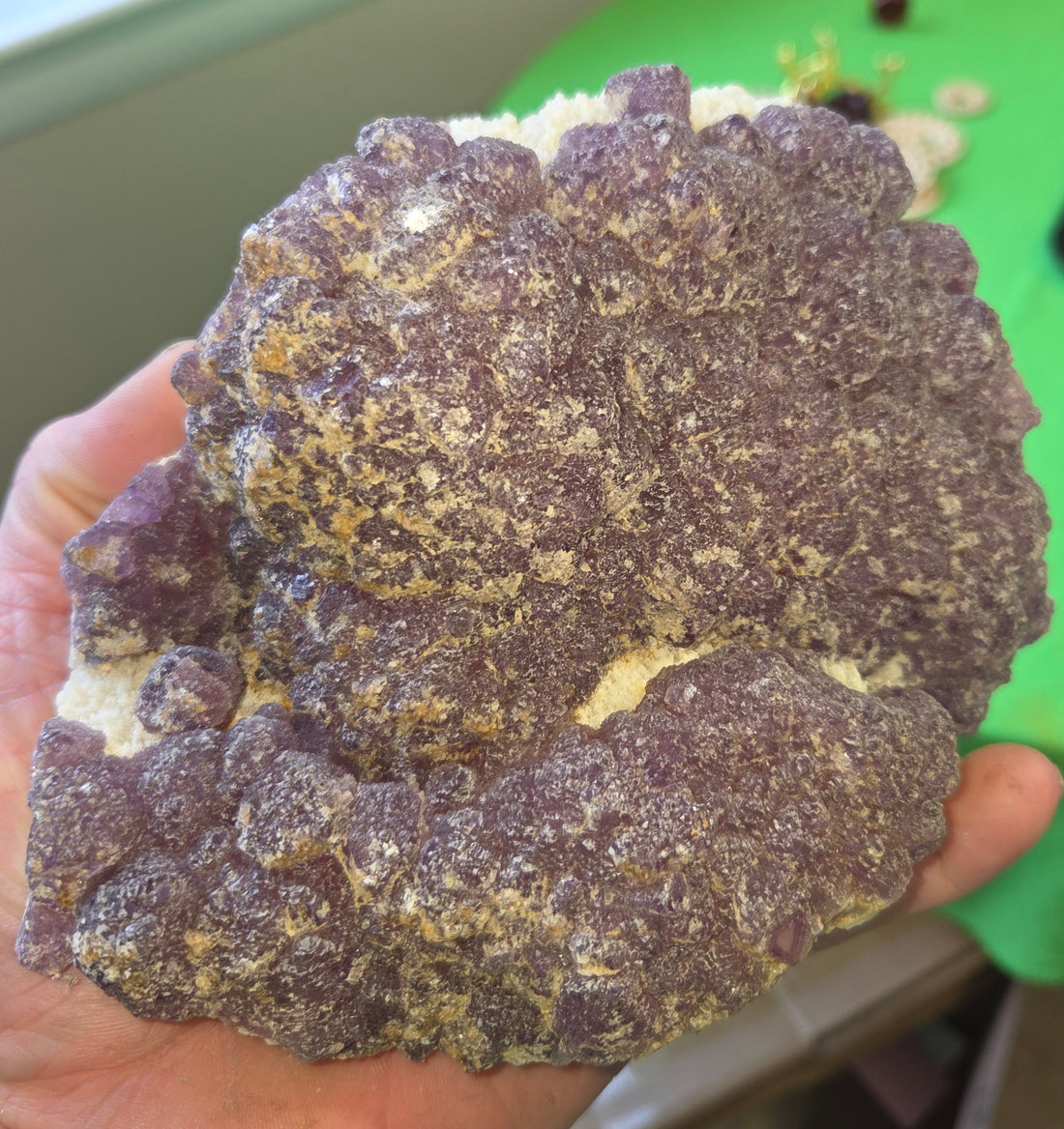 Purple grape fluorite