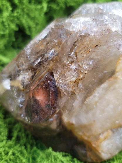 MASSIVE Smokey Elestial Skeletal Quartz Point