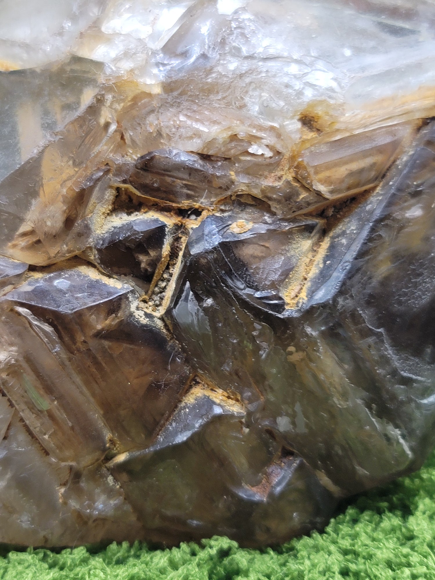MASSIVE Smokey Elestial Skeletal Quartz Point