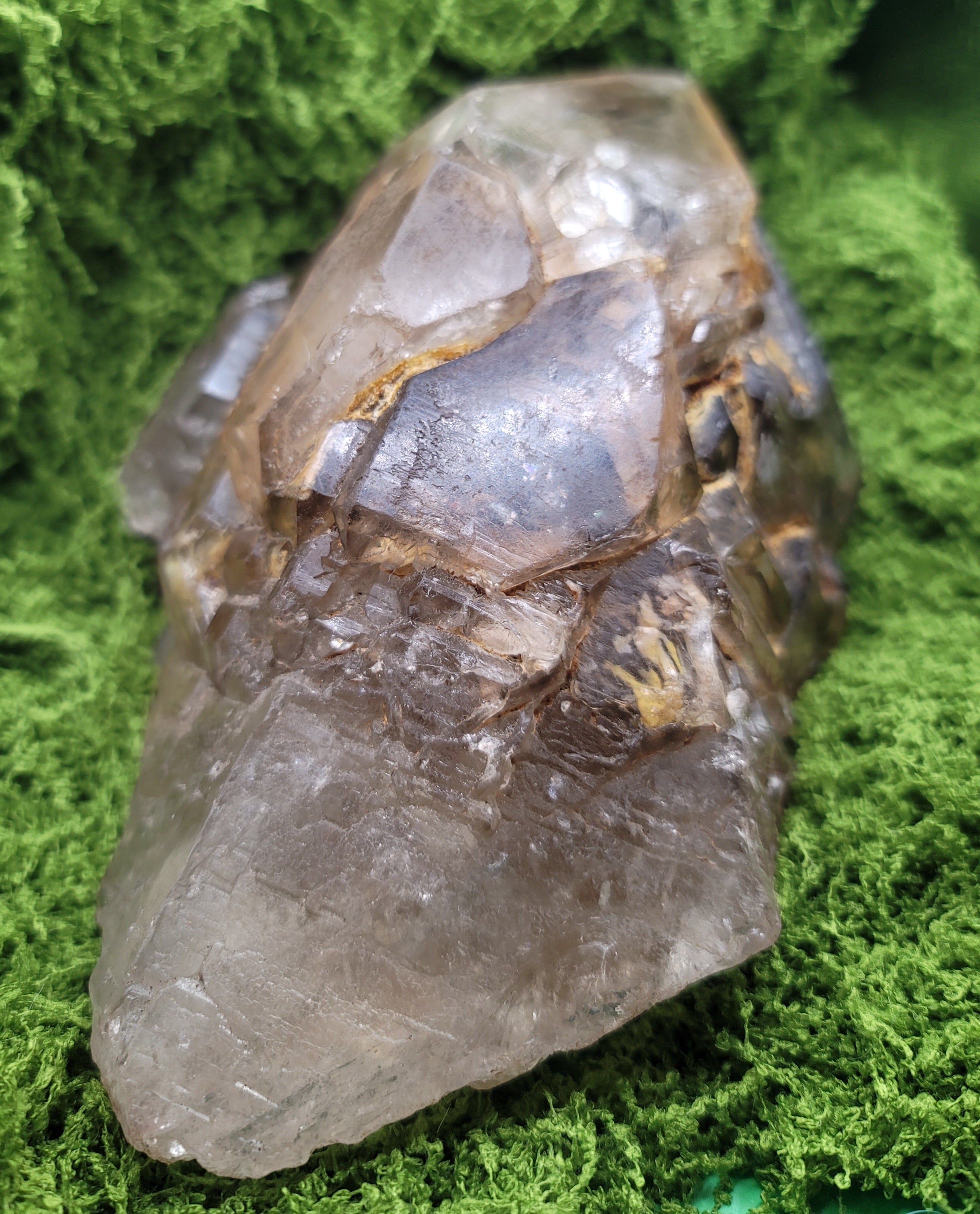MASSIVE Smokey Elestial Skeletal Quartz Point
