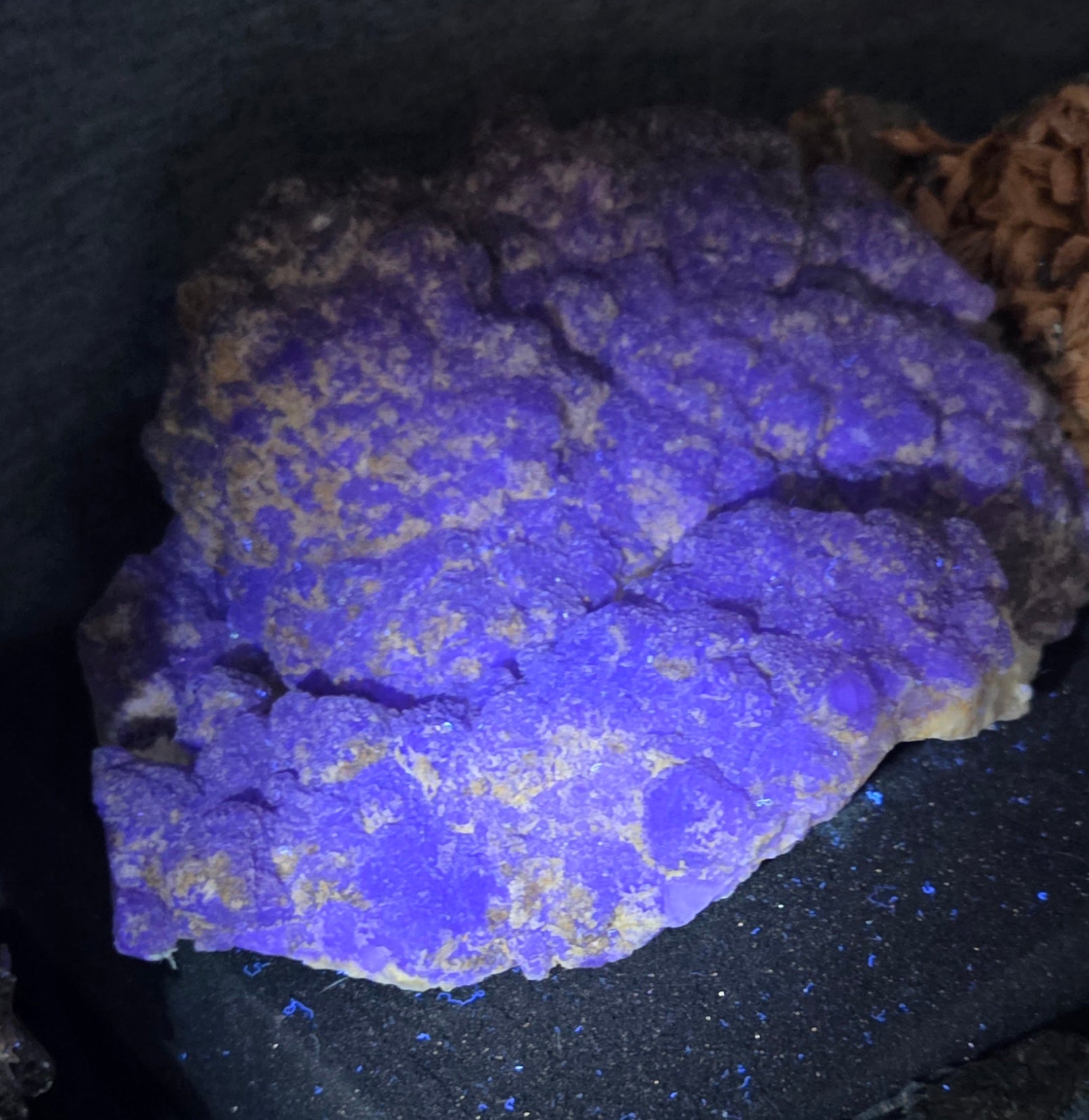 Purple grape fluorite