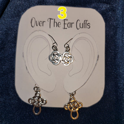 Over The Ear Cuff Pair - Pierced Earring Alternatives Set 1