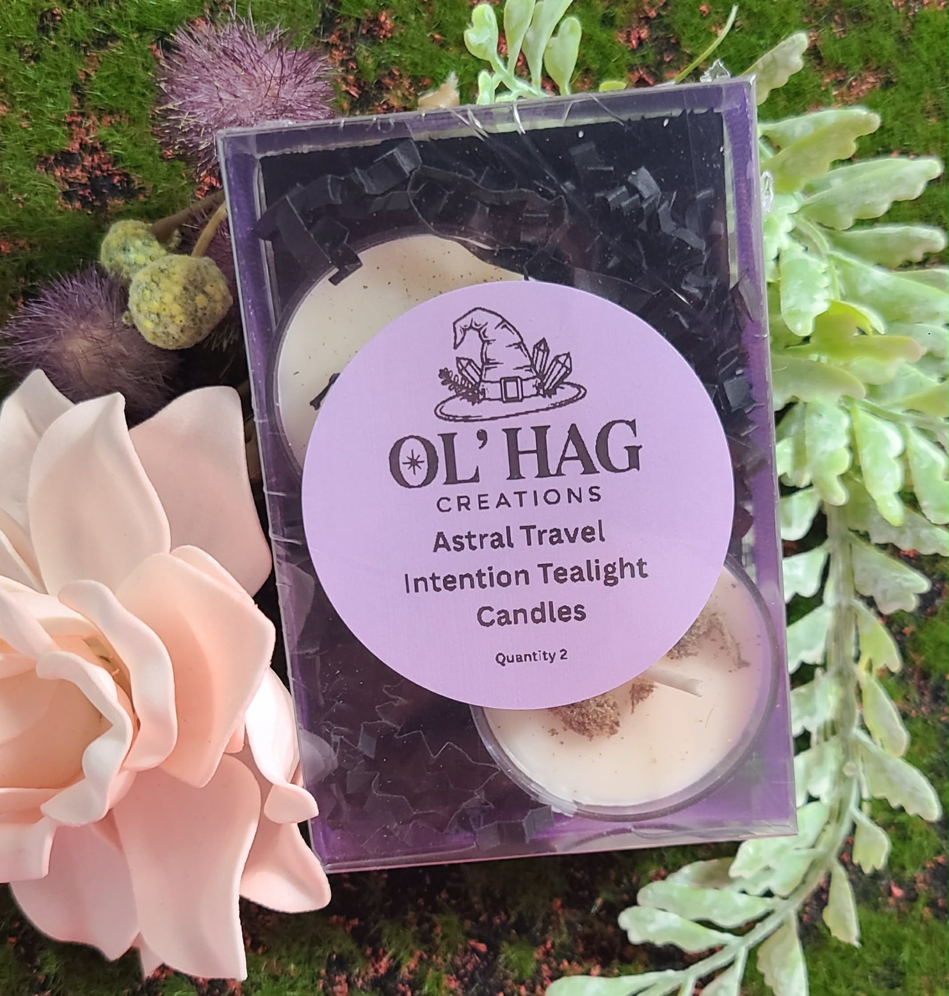 Astral Travel Intention Tealight Candles