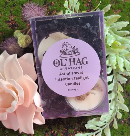 Astral Travel Intention Tealight Candles
