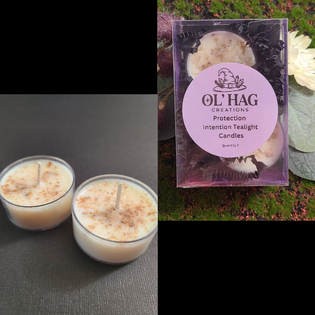 Protection Intention Tealight Candles