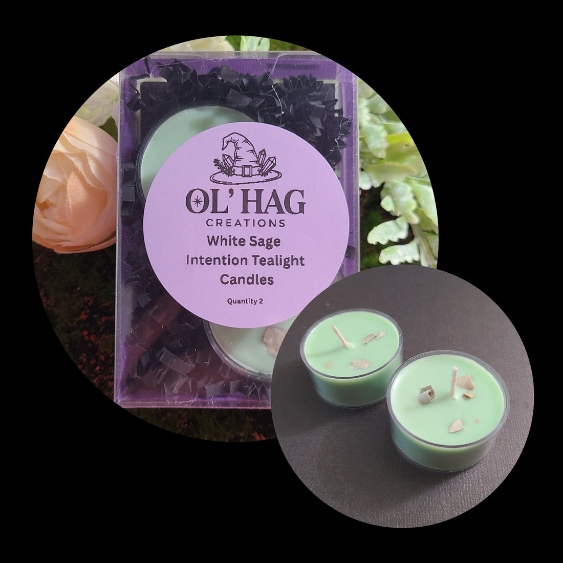 White Sage Tealight Candles