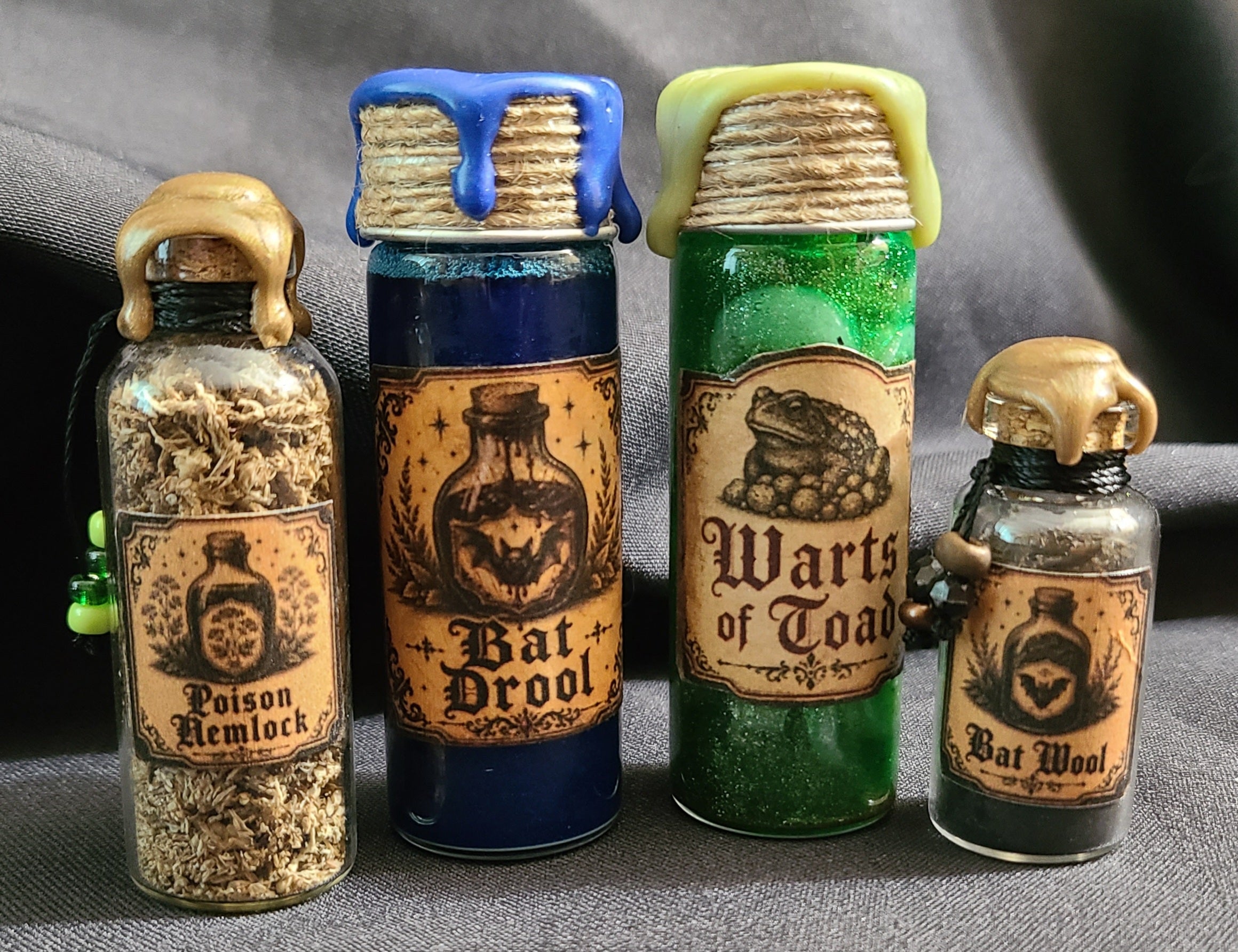 Cabinet of Curious Ingredients Set V - Decorative Potion Bottles