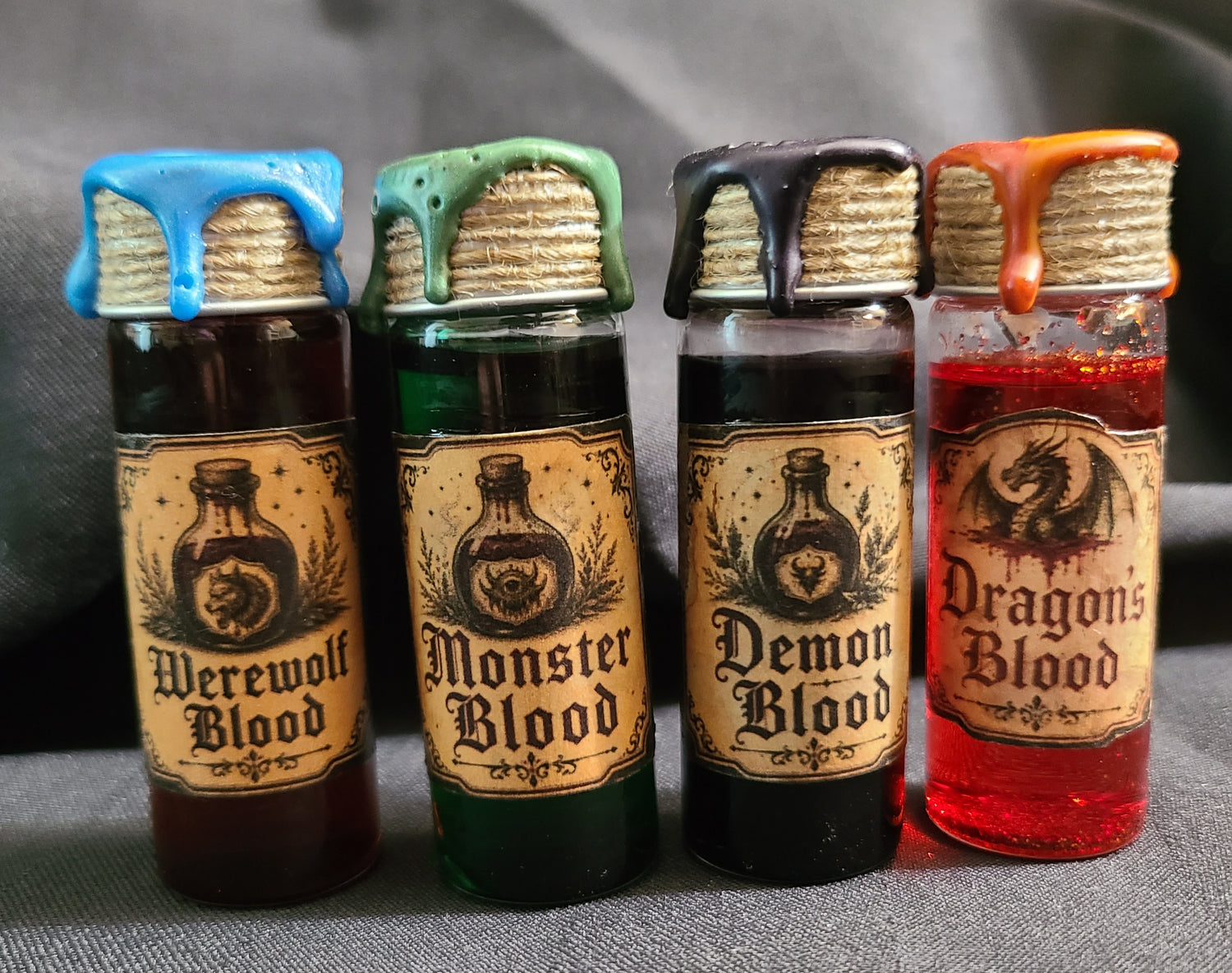 Cabinet of Curious Ingredients Set II - Decorative Potion Bottles