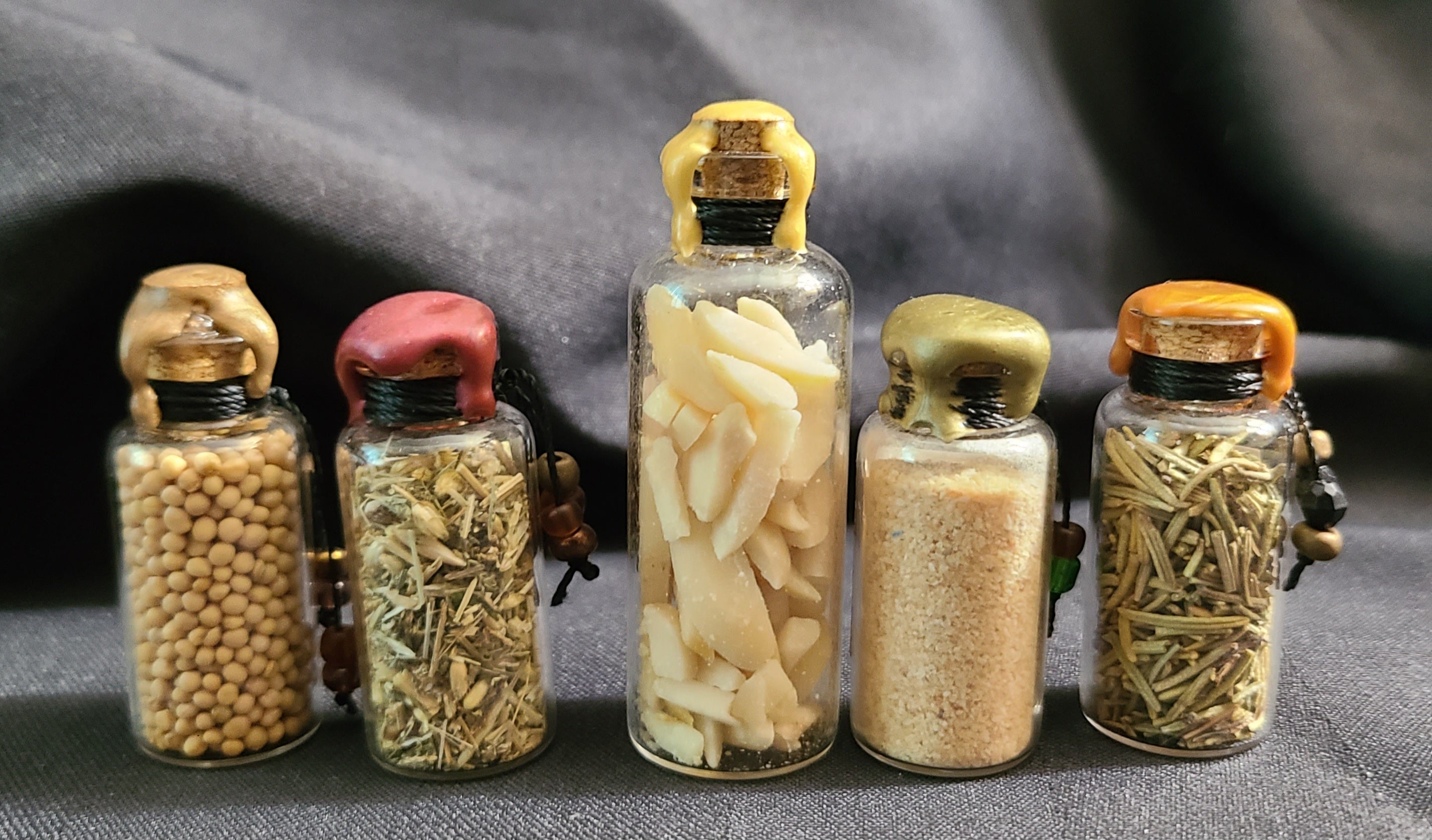 Cabinet of Curious Ingredients Set I - Decorative Potion Bottles