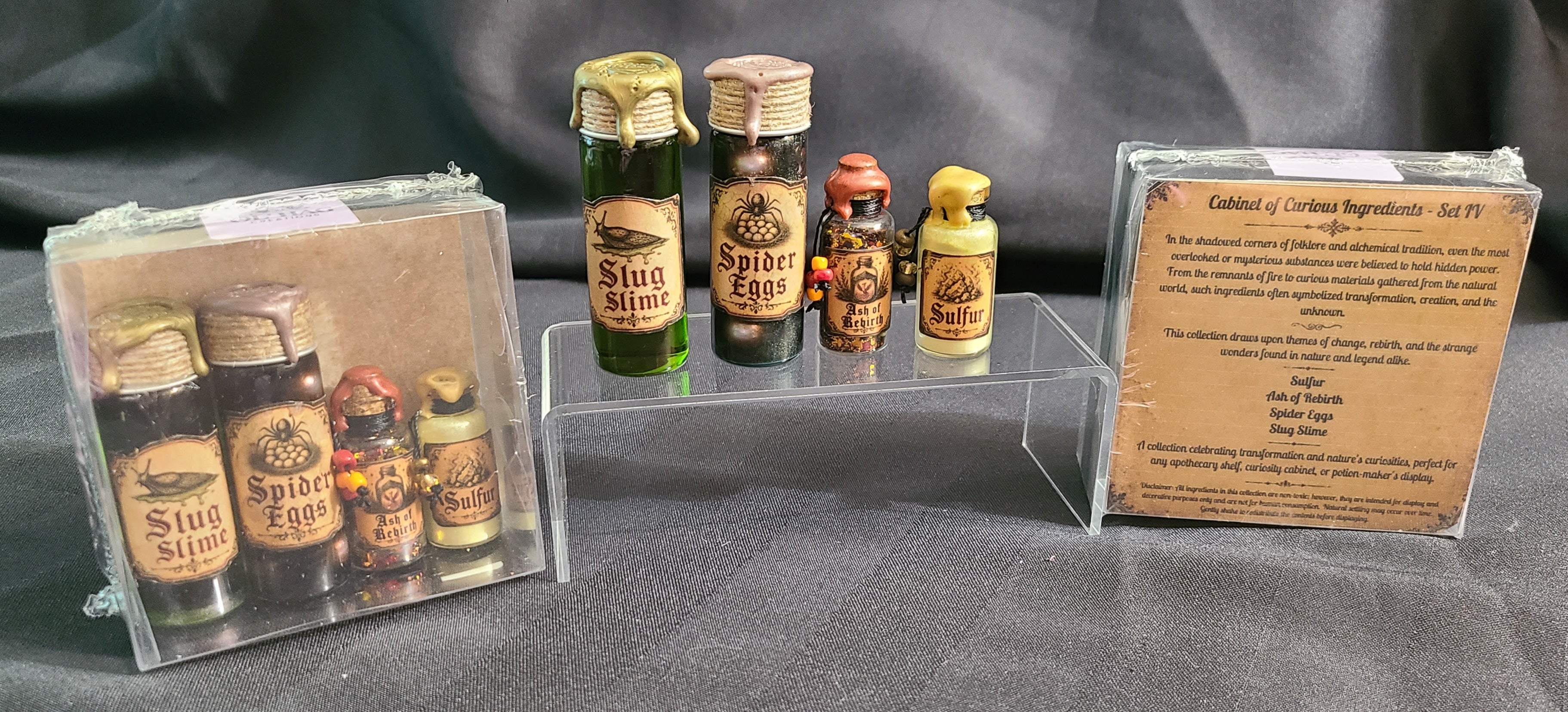 Cabinet of Curious Ingredients Set IV - Decorative Potion Bottles