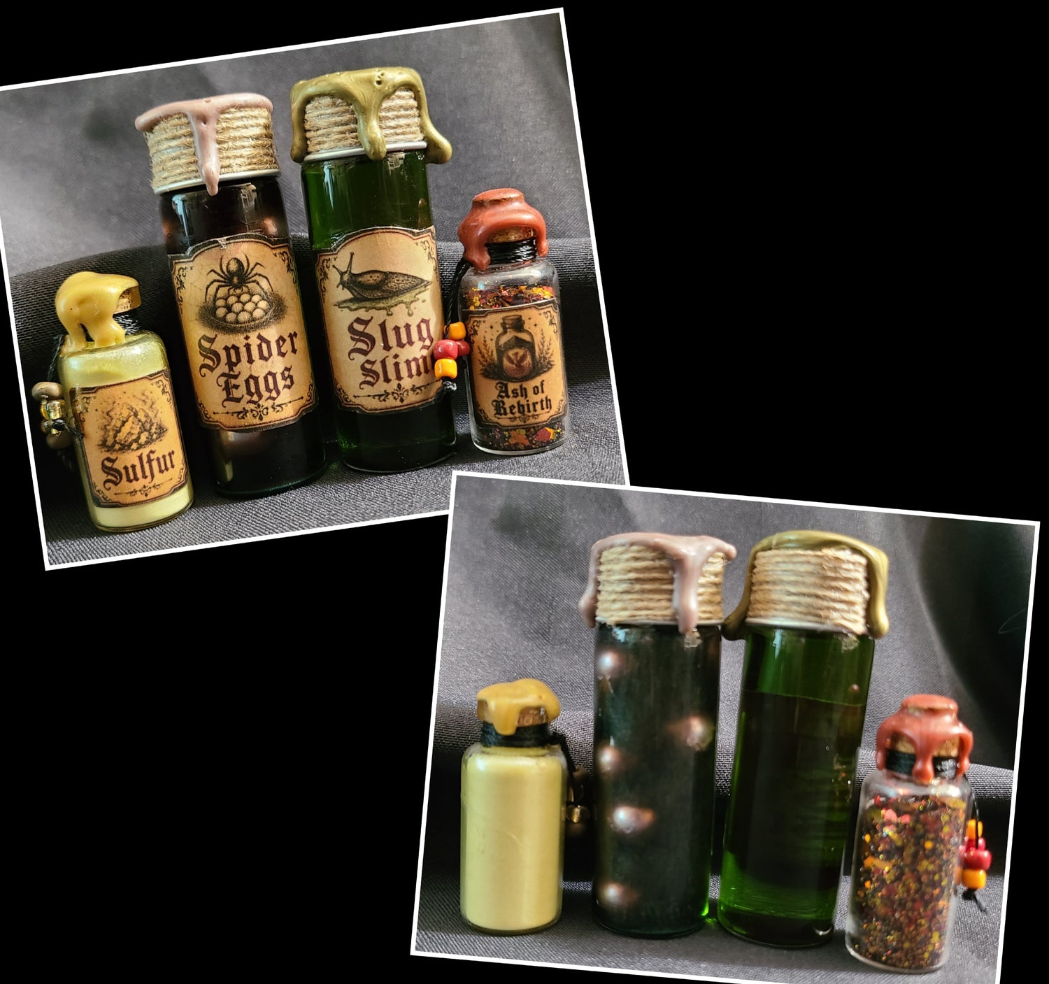 Cabinet of Curious Ingredients Set IV - Decorative Potion Bottles