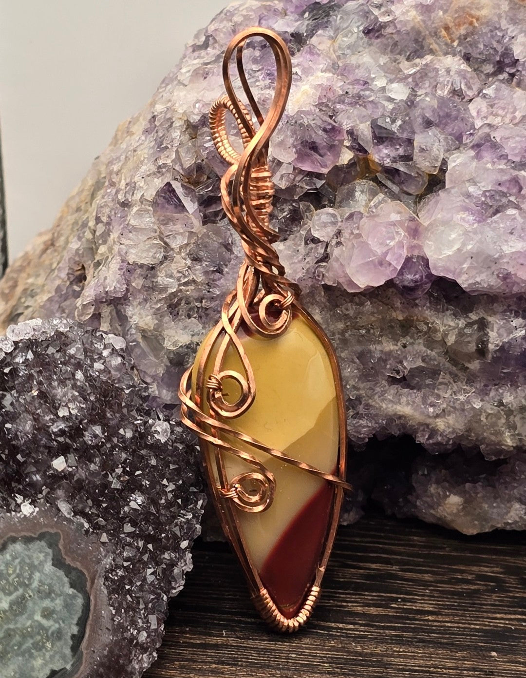 Mookaite Jasper Statement Pendant