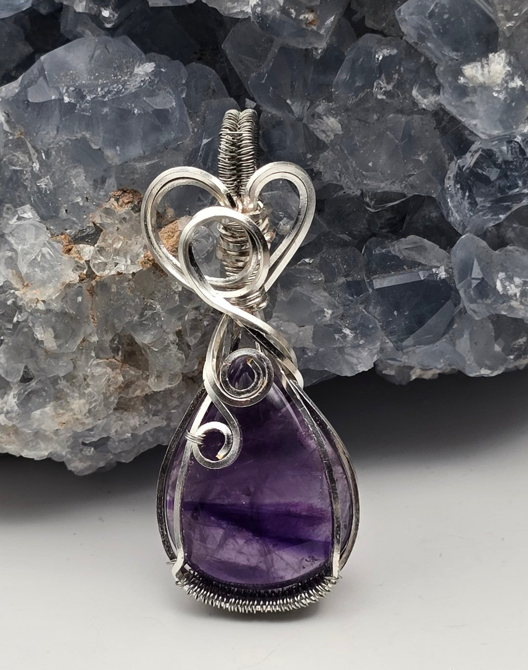 Unique Phantom Amethyst Pendant