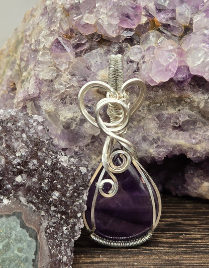 Unique Phantom Amethyst Pendant