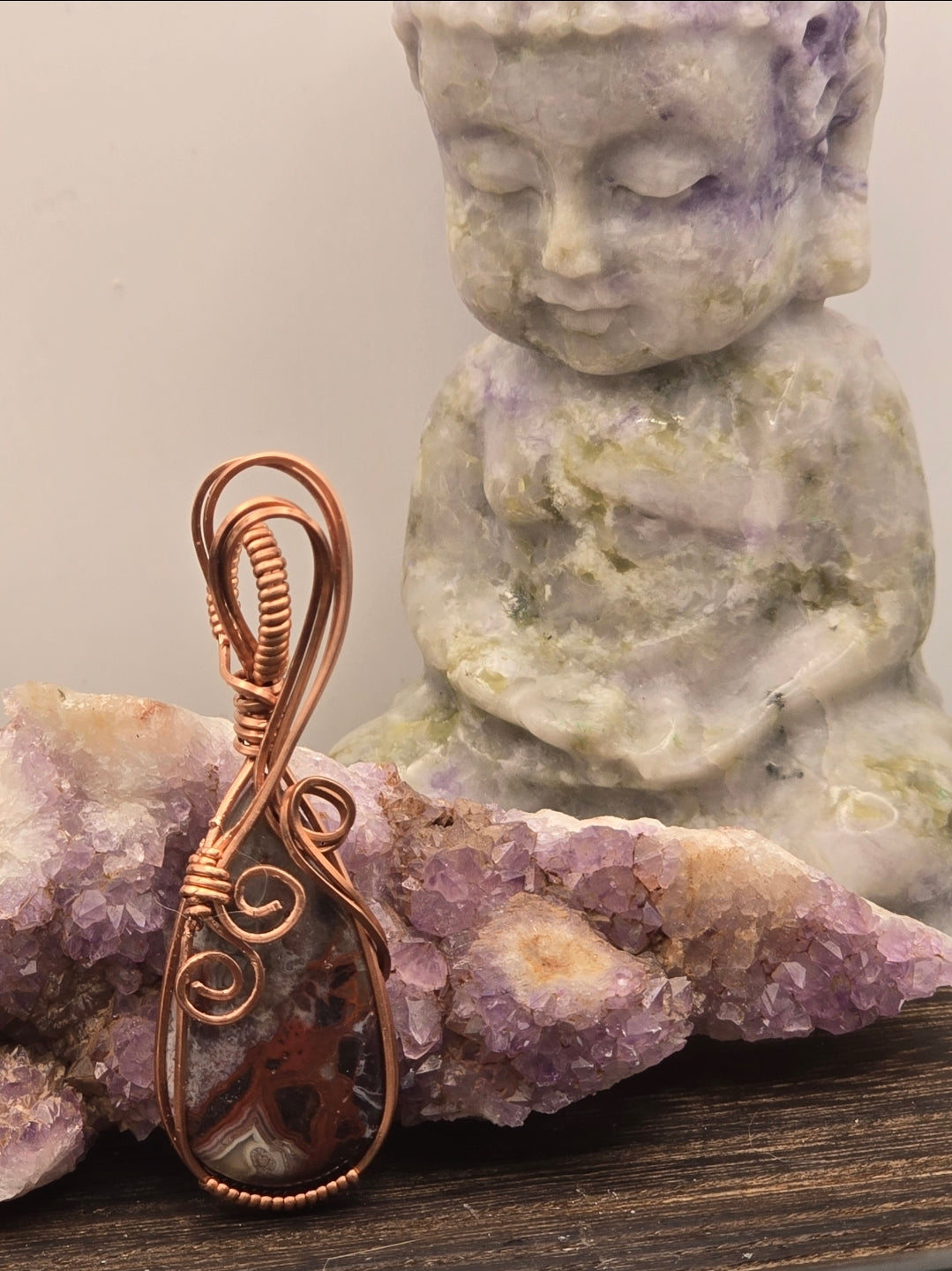 Crazy Lace Agate Pendant