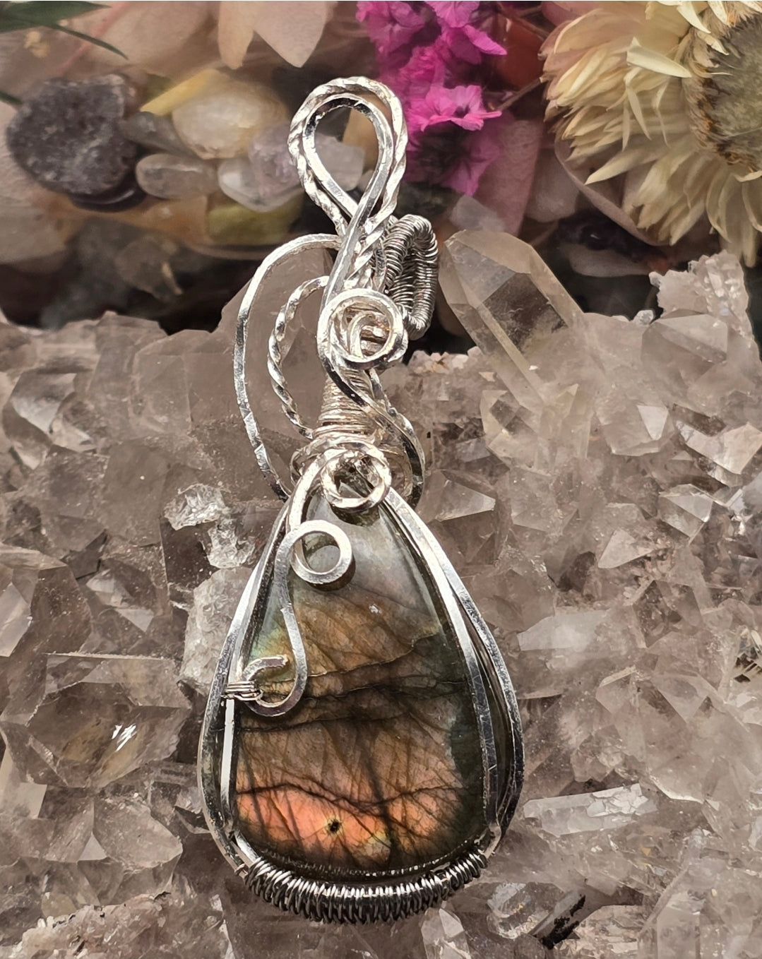 Sunset Labradorite Pendant