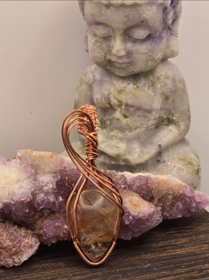 Fire Quartz (Hematoid Quartz) Pendant