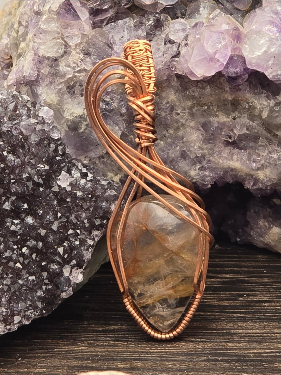 Fire Quartz (Hematoid Quartz) Pendant