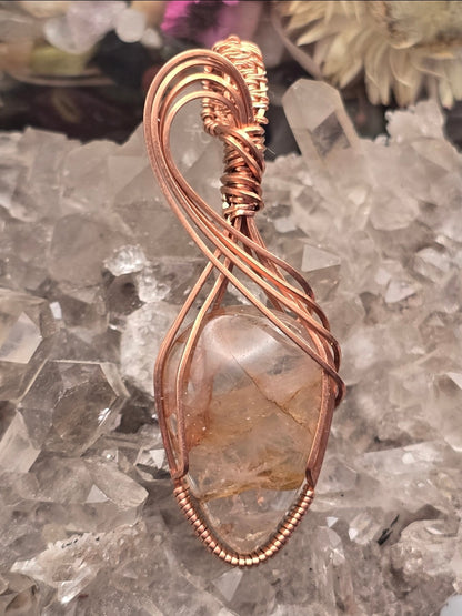 Fire Quartz (Hematoid Quartz) Pendant