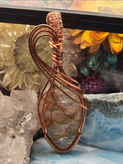 Fire Quartz (Hematoid Quartz) Pendant