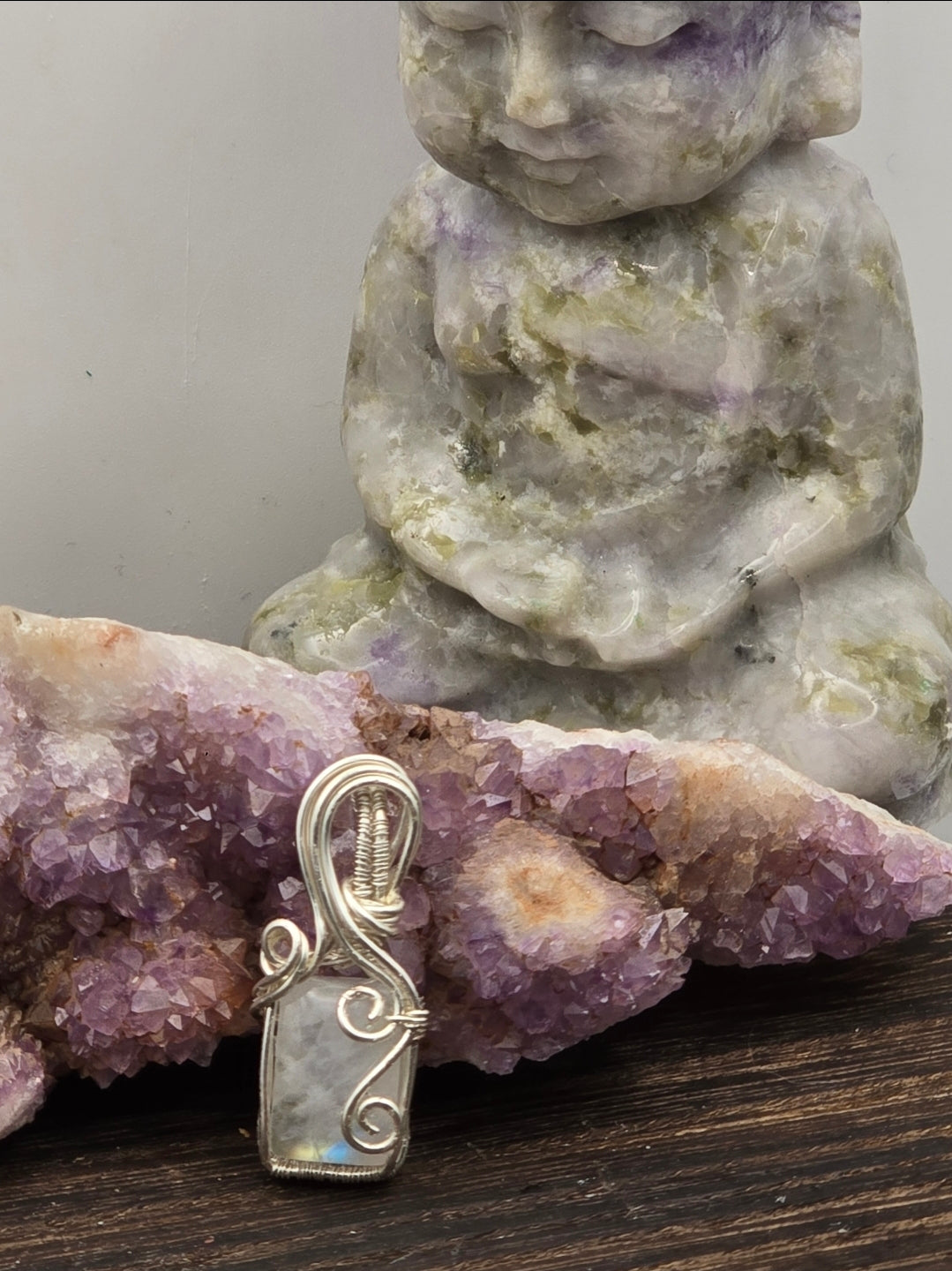 Dainty Moonstone Pendant