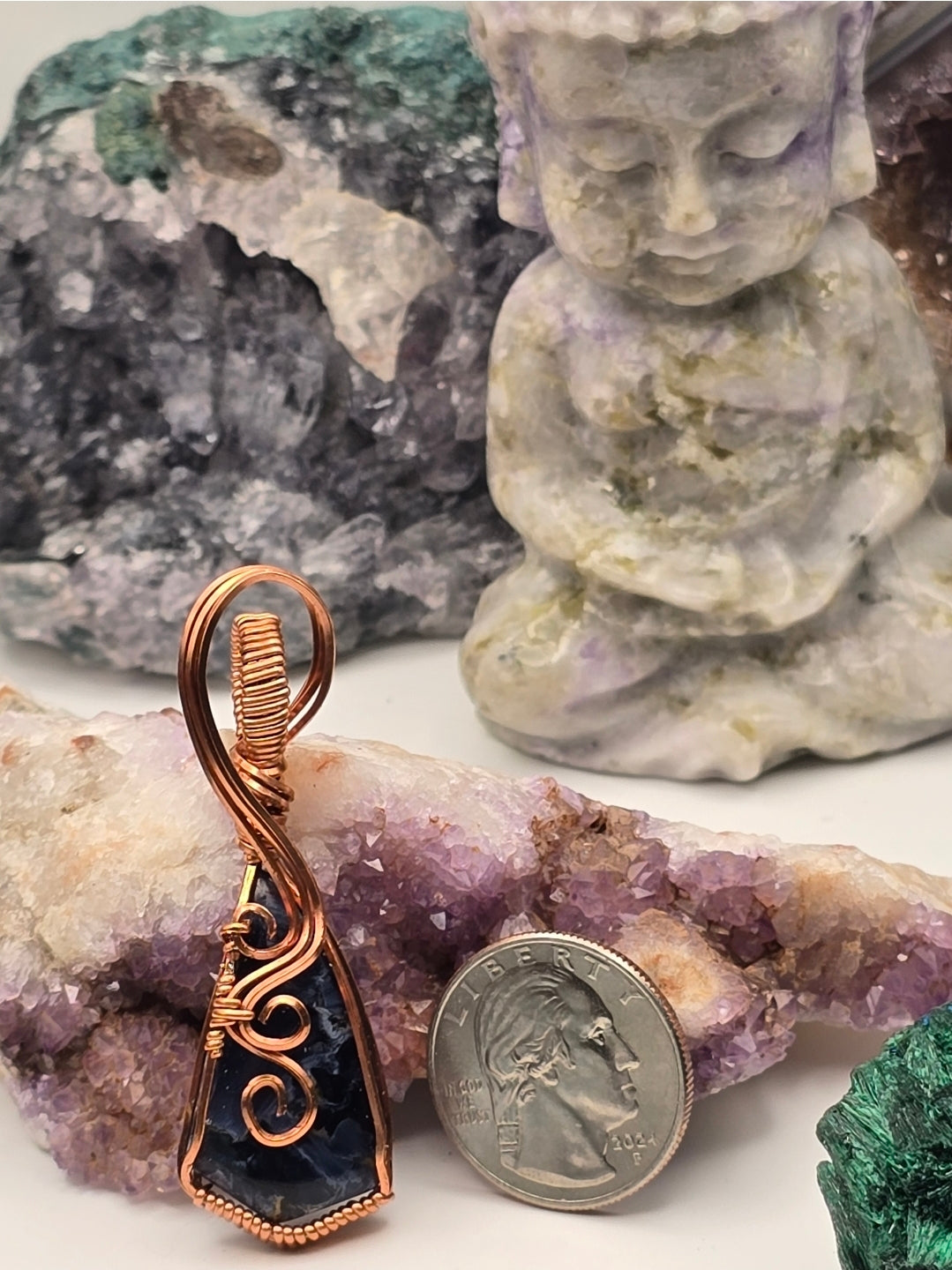 Blue Pietersite Tempestglow Pendant