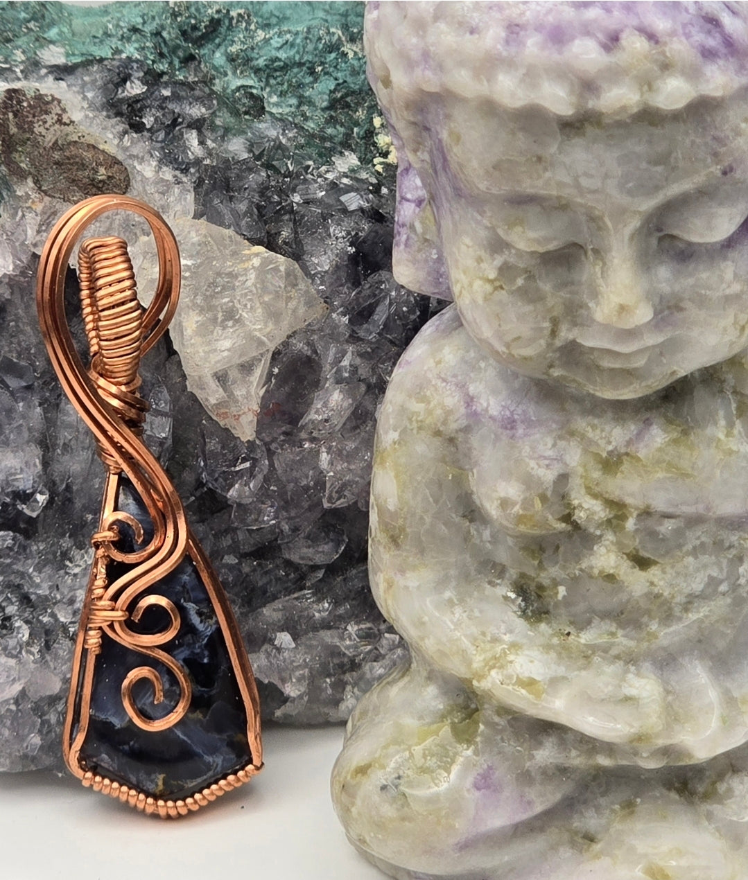 Blue Pietersite Tempestglow Pendant
