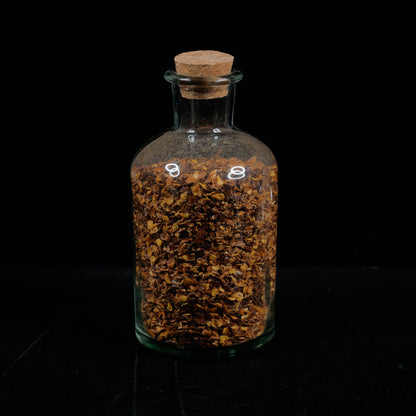 Glass Potion &amp; Ingredients Bottles, Herbs, Spices, with Witchy Design Imprint