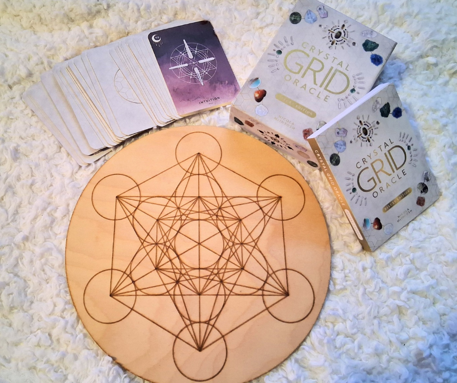 Crystal Grid and Oracle Deck Set