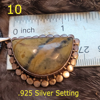 Pendant Necklaces – Mixed Stones &amp; Settings Labradorite, Garden Quartz, Hematite, Bumblebee Jasper