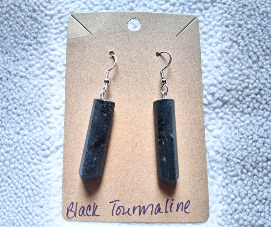 Black Tourmaline Earrings