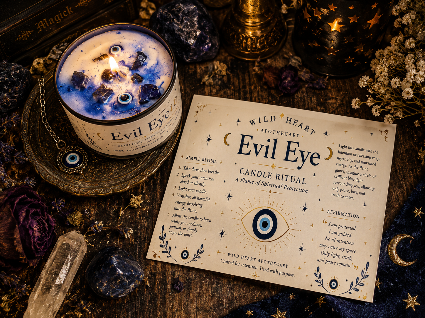 Evil Eye Ritual Candle &amp; Melts