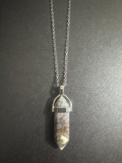Various Shaped Crystal Necklaces