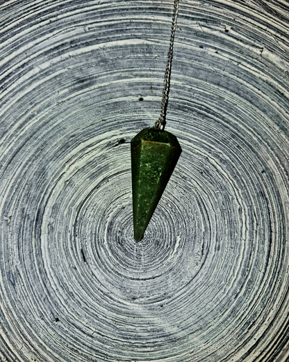 Moss Agate Pendulum