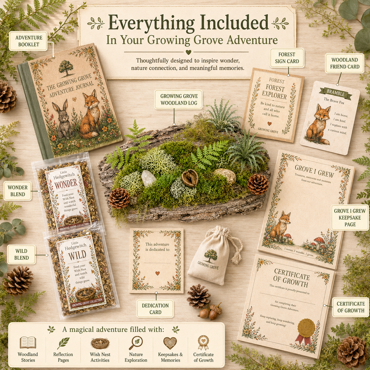 Starry Paths Adventure Kit | Dreams and Self-Belief Activity for Kids | Owl Companion Gift | Growing Grove Collection | The Knowing Grove |