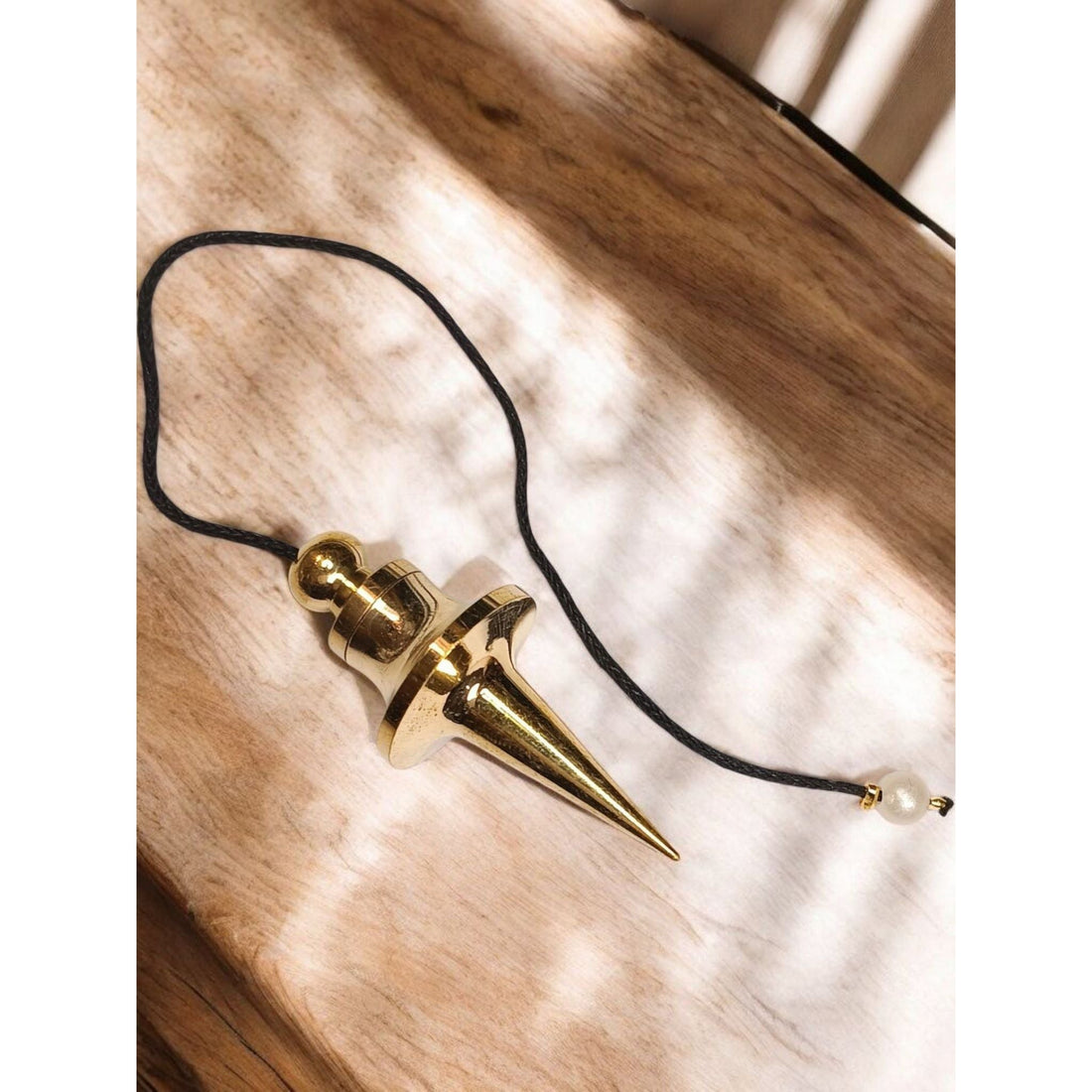 Brass Chambered Trouvier Pendulum – Precision Dowsing Tool with Storage Chamber